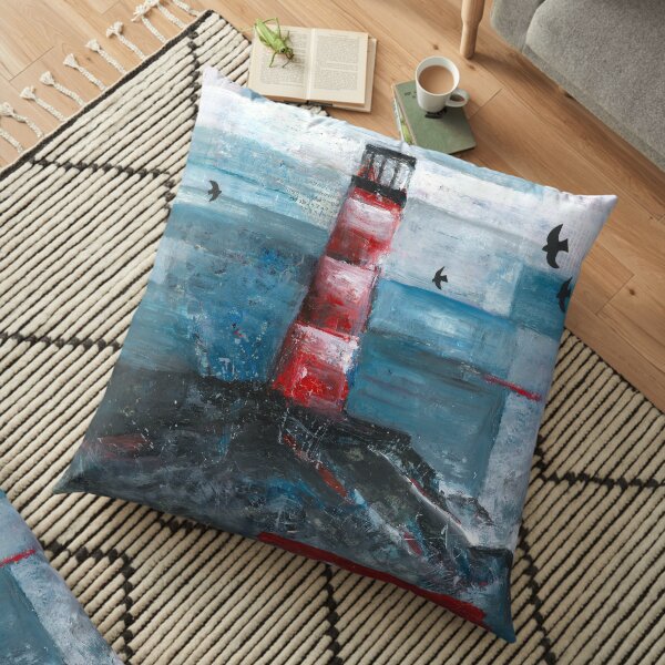 Lighthouse Rock Floor Pillow
