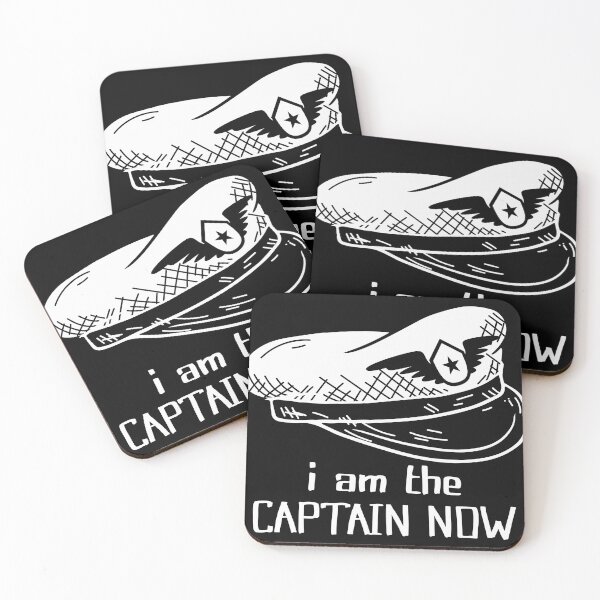 Item preview, I Am The Captain Now Funny Image Aviation print designed and sold by Lisbob.
