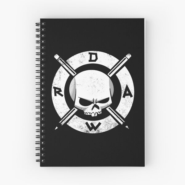 Item preview, Draw Everyday - Artsy Vector Skull based Design (White on Black) designed and sold by Sebastian Stadler.