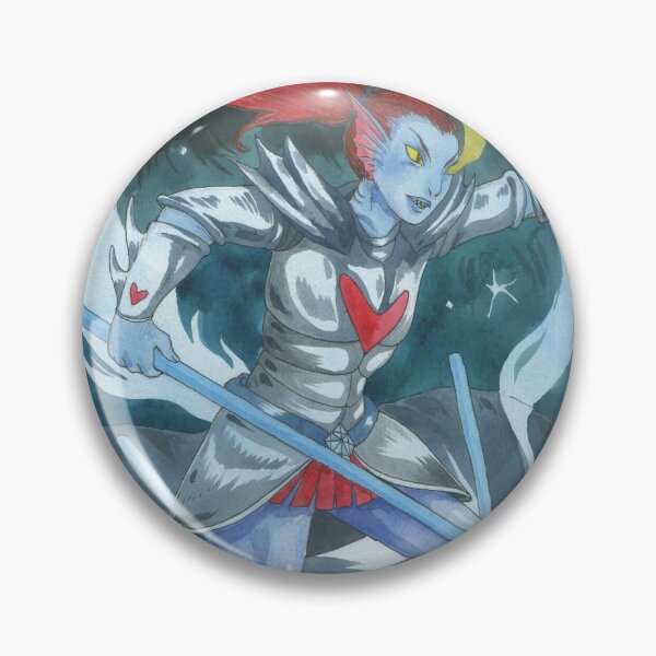 Artikelvorschau, Undyne the Undying Undertale Aquarellmalerei entworfen und verkauft von Hynek Šnajdr.