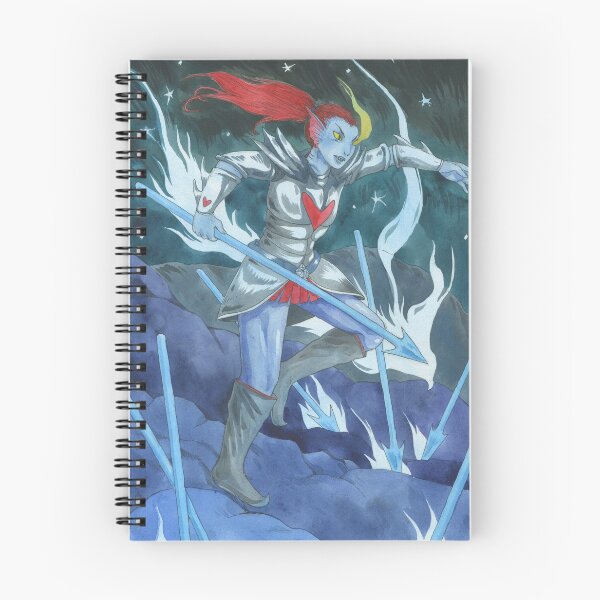 Item preview, Undyne the Undying Undertale watercolor painting designed and sold by Hynek Šnajdr.