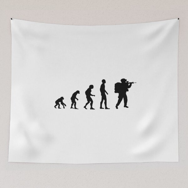 Item preview, Evolution Soldier, Warrior, War, Darwin Gift designed and sold by Kuma518.