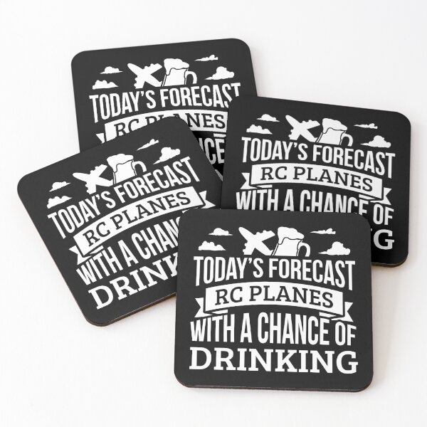 Item preview, Today's Forecast RC Planes With A Chance Of Drinking Funny Gift Idea designed and sold by Orange Pieces.
