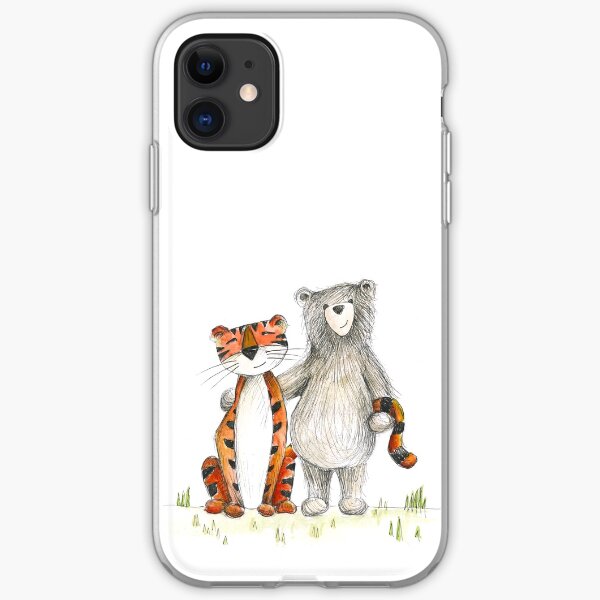 Bear & Tiger Friends iPhone Soft Case