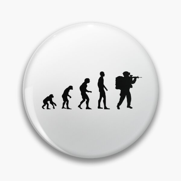Item preview, Evolution Soldier, Warrior, War, Darwin Gift designed and sold by Kuma518.