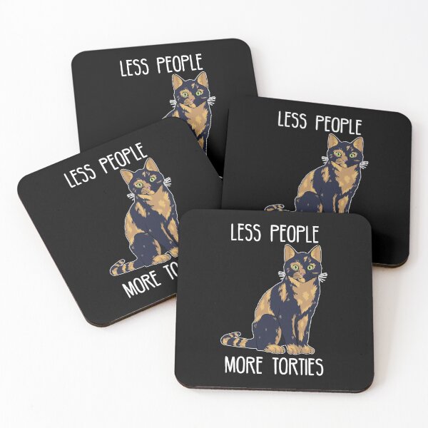 Item preview, Less People More Torties Tortoise Shell Cat graphic designed and sold by jakehughes2015.