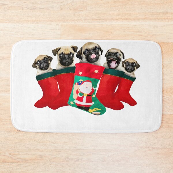 Item preview, Gift Pug Lovers Christmas Socks Cute design designed and sold by Lisbob.