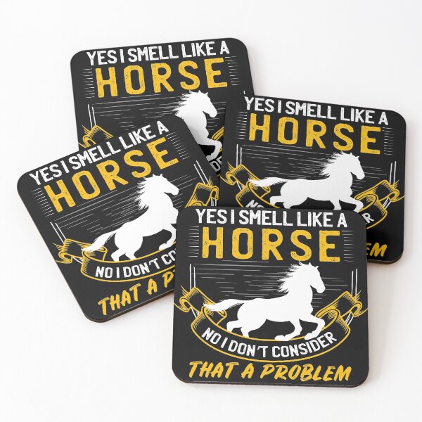 Item preview, Funny Horse Lover print | I Smell Like Horse Don't Care designed and sold by Lisbob.
