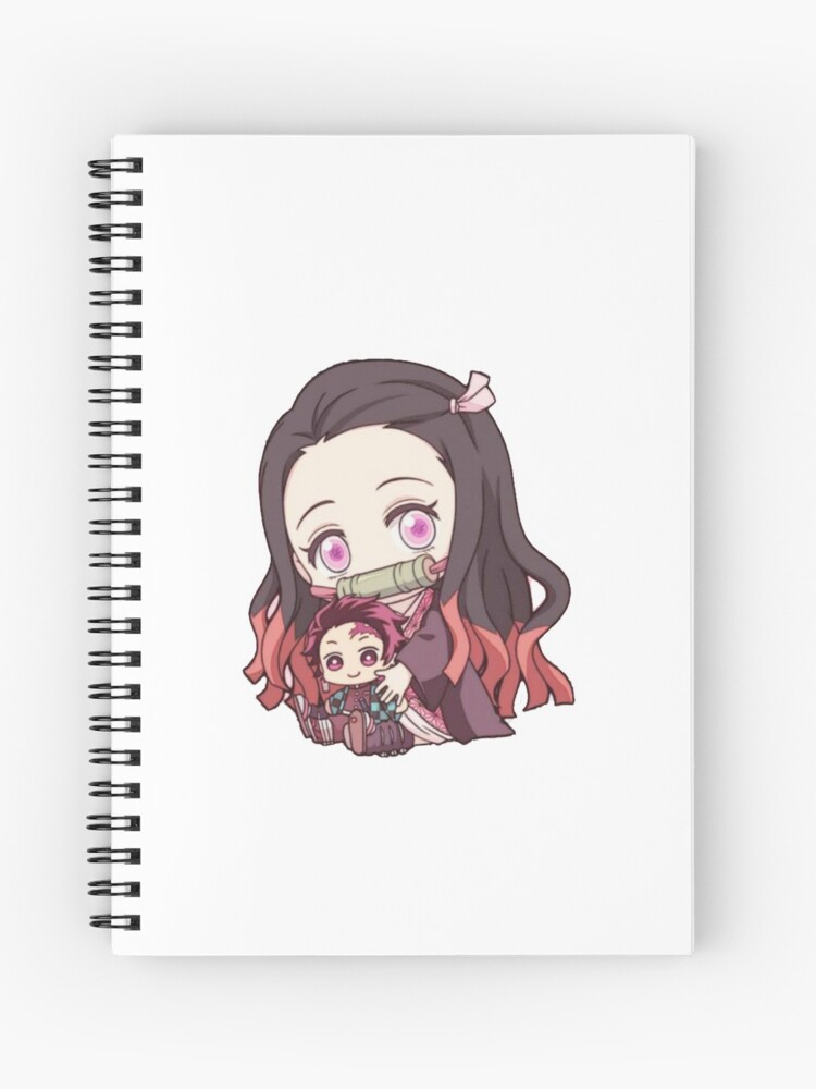 Cahier A Spirale Anime Demon Slayer Nezuko Chibi Par Francfranc Redbubble