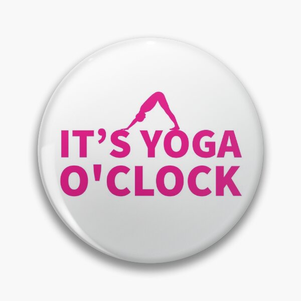 Item preview, IT'S YOGA O'CLOCK - YOGA PERSON - YOGA LOVER - PINK  designed and sold by Tropical Blood.