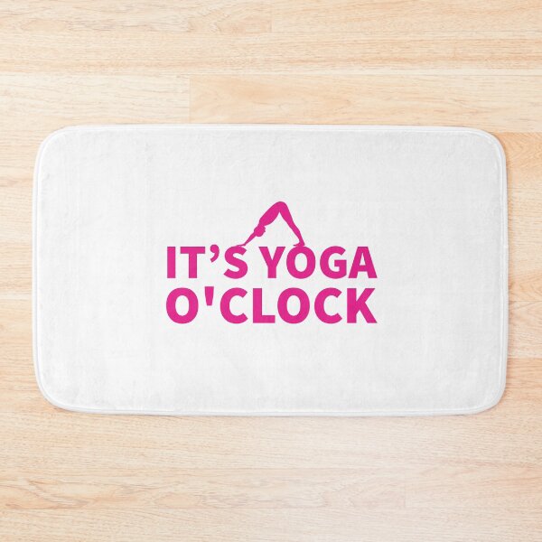 Item preview, IT'S YOGA O'CLOCK - YOGA PERSON - YOGA LOVER - PINK  designed and sold by Tropical Blood.