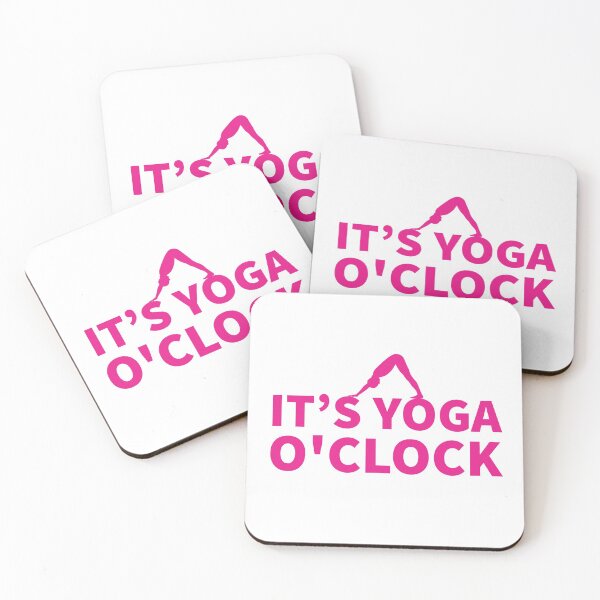 Item preview, IT'S YOGA O'CLOCK - YOGA PERSON - YOGA LOVER - PINK  designed and sold by Tropical Blood.