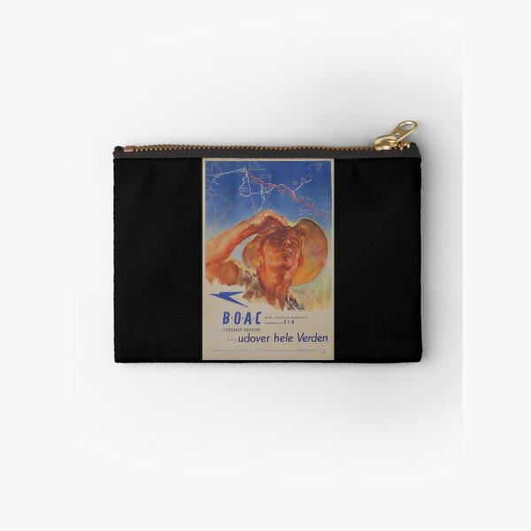 Item preview, Boac udover hele verden vintage travel poster designed and sold by stickart-marek.