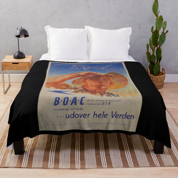 Item preview, Boac udover hele verden vintage travel poster designed and sold by stickart-marek.