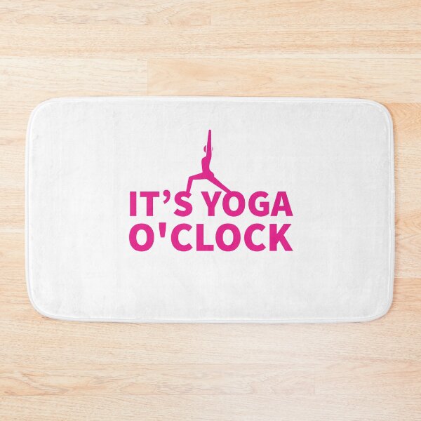 Item preview, IT'S YOGA O'CLOCK - PINK - WARRIOR  designed and sold by Tropical Blood.