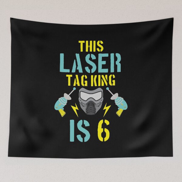 Item preview, This Laser Tag King Is 6 6th Birthday Recreational Gift designed and sold by haselshirt.