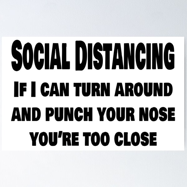 Item preview, Social distancing stay away designed and sold by masterchef-fr.