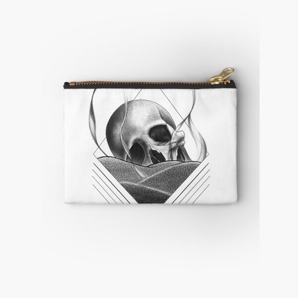 Item preview, Human Skull Buried in Smokey Sand with Geometrical Shapes designed and sold by Tyler Rosso.