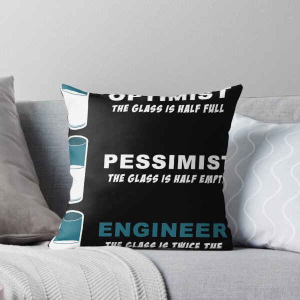 Item preview, Funny Joke product for Engineers Half Full Engineer Joke Tee designed and sold by Lisbob.
