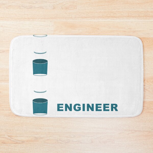Item preview, Funny Joke product for Engineers Half Full Engineer Joke Tee designed and sold by Lisbob.