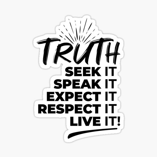 Living the Truth Sticker