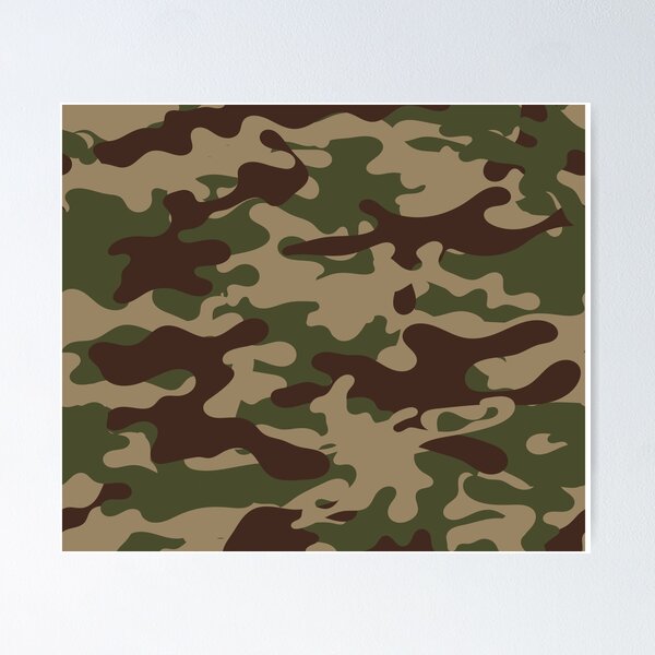 Camouflage Pattern Cool Army Blue Light Blue & White Camo Print