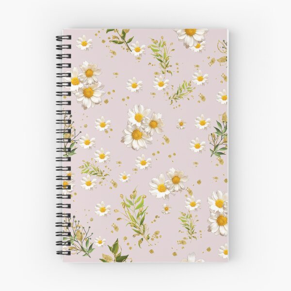 Artikelvorschau, Weiße Gänseblümchen Feldmuster Blumen Gerber Blumenrosa entworfen und verkauft von dmr studio.
