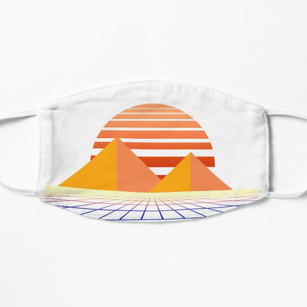 Synthwave, Retrowave Design For The Eighties Music Lovers Flat Mask