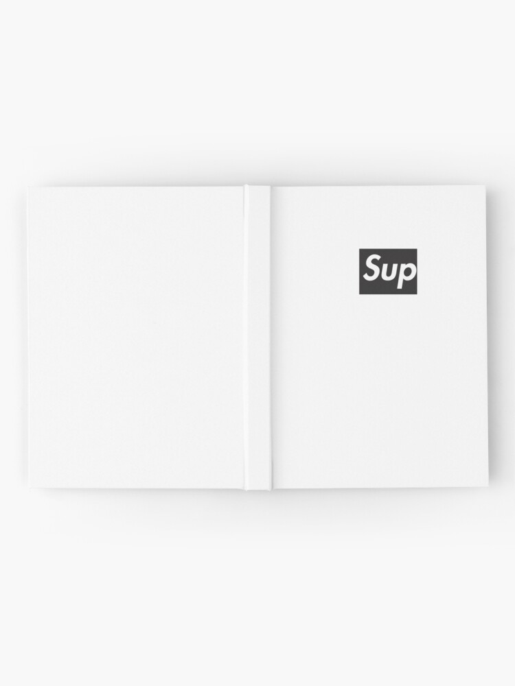Supreme Sup Logo Black Hardcover Journal By Doakorkmaz01 Redbubble - pink supreme roblox logo tote bag by doakorkmaz01 redbubble
