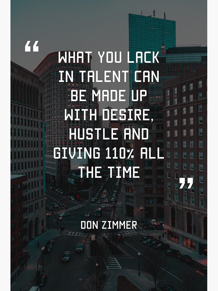 Don Zimmer Motivational Quote | Art Board Print