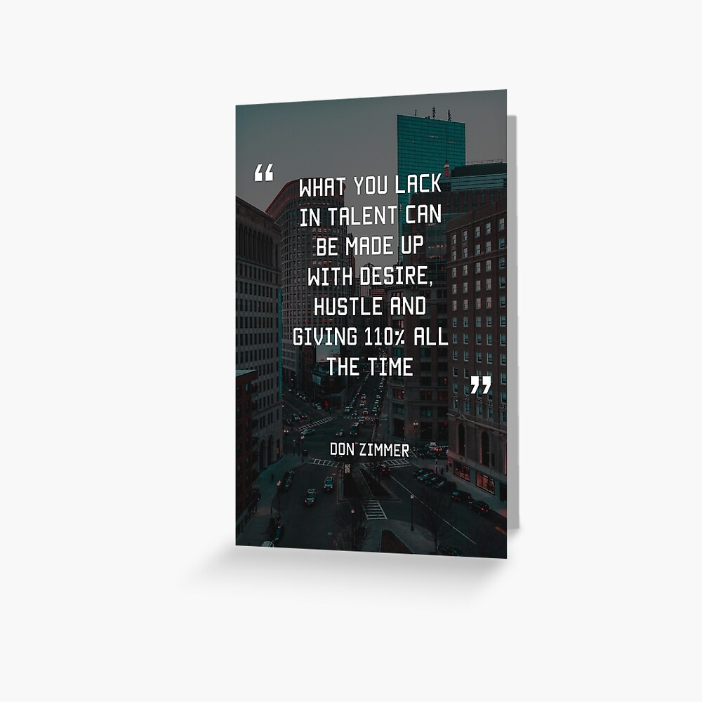 Don Zimmer Motivational Quote Art Board Print for Sale by pignose28