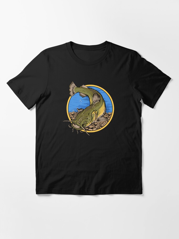 Catfish Fishing design for Fishermen and Women Essential T-Shirt