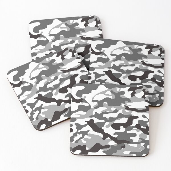 Item preview, Camouflage Pattern Cool Army Grey Camo Print Color for Lovers of the Armed Forces designed and sold by BCNDesign.