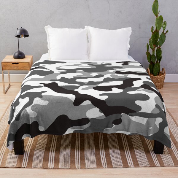 Item preview, Camouflage Pattern Cool Army Grey Camo Print Color for Lovers of the Armed Forces designed and sold by BCNDesign.