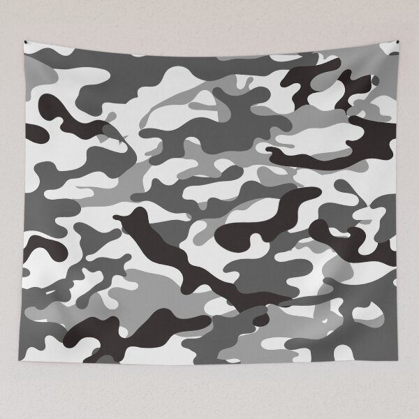 Item preview, Camouflage Pattern Cool Army Grey Camo Print Color for Lovers of the Armed Forces designed and sold by BCNDesign.