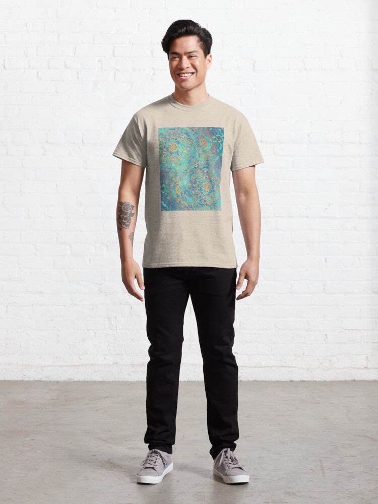 Alternative Ansicht von in Photoshop abgeschlossen. Mit den Konzepten des Metalls spielen Classic T-Shirt