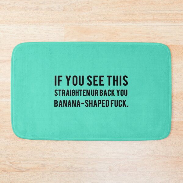 Item preview, Straighten Your Back Banana Biscay Green designed and sold by worldsprint.