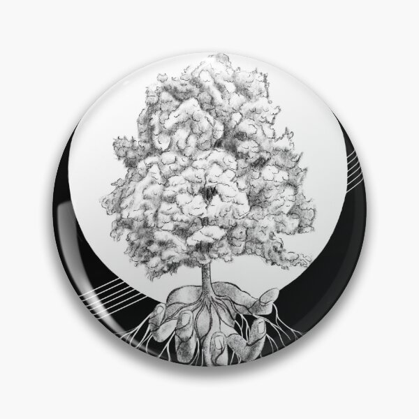 Item preview, Tree Sprouting from the Hand of God with Geometrical Shapes designed and sold by Tyler Rosso.