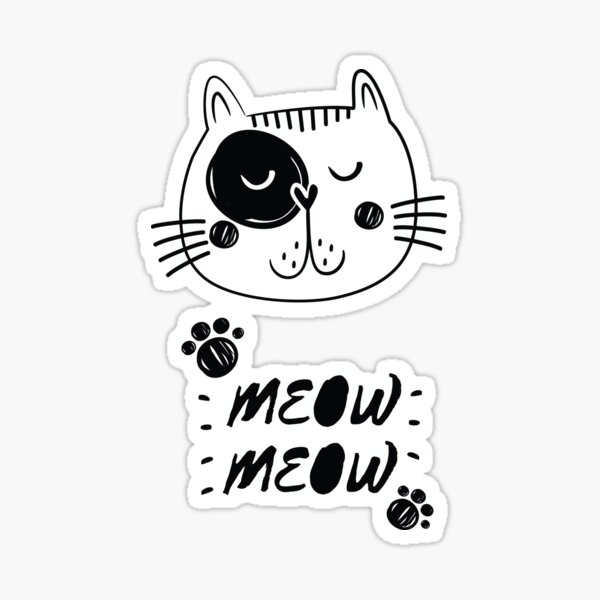 cat lovers tshirt Sticker