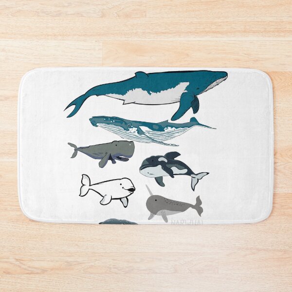 Item preview, Cute Ocean Mammal Guide print, Types of Whale, Fish designed and sold by Lisbob.