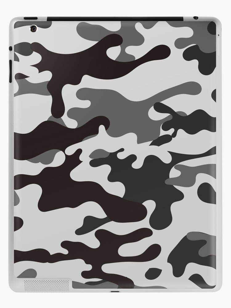 Camouflage Pattern Cool Army Blue Light Blue & White Camo Print