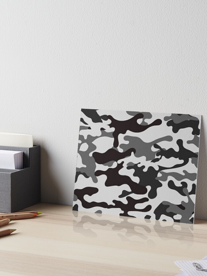 Camouflage Pattern Cool Army Grey Camo Print Color for Lovers of