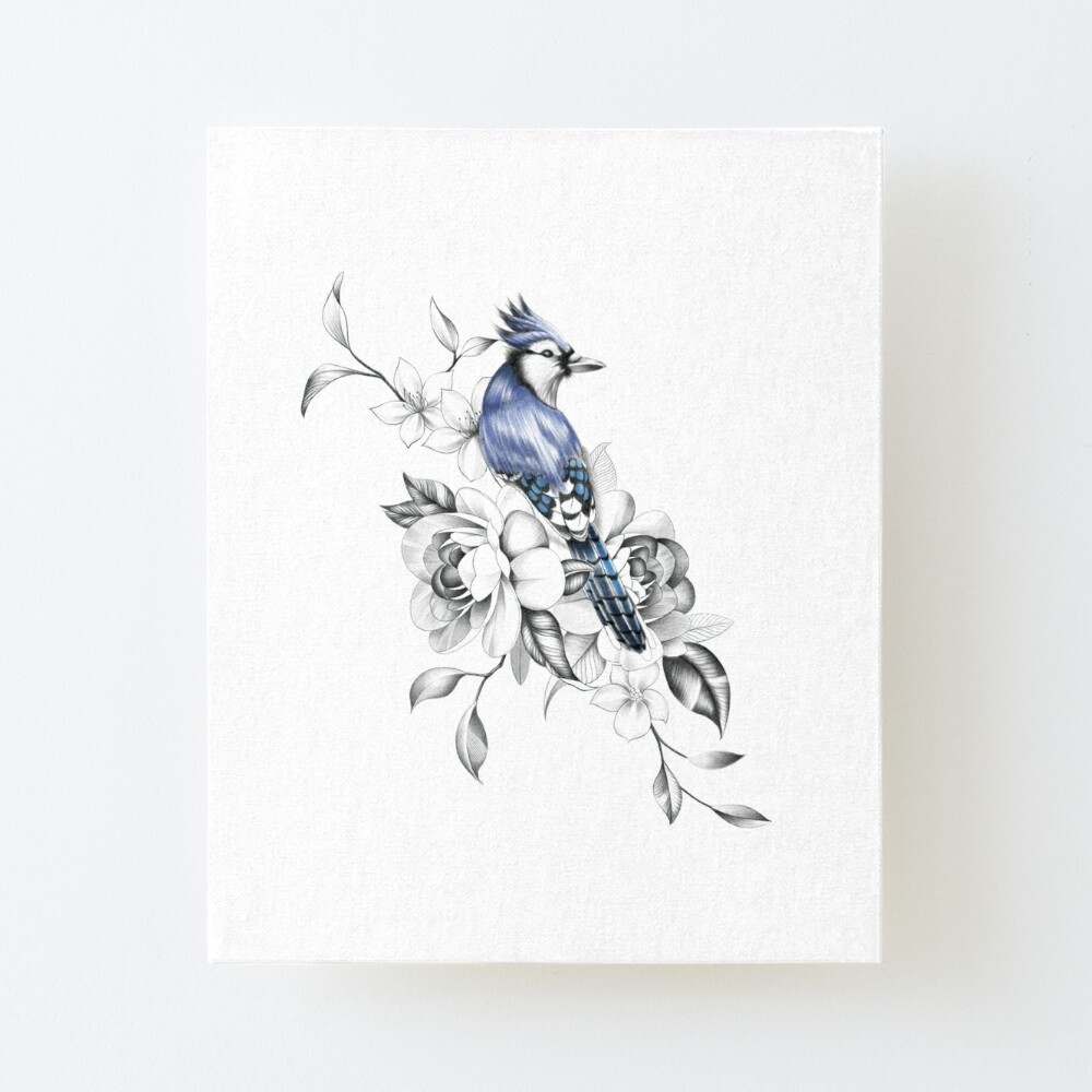  Watercolor blue stellar jay bird artistic animal watercolour T- Shirt : Clothing, Shoes & Jewelry