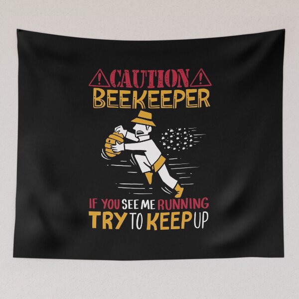 Item preview, Caution Beekeeper Honey Bee Beehives Farmer designed and sold by haselshirt.