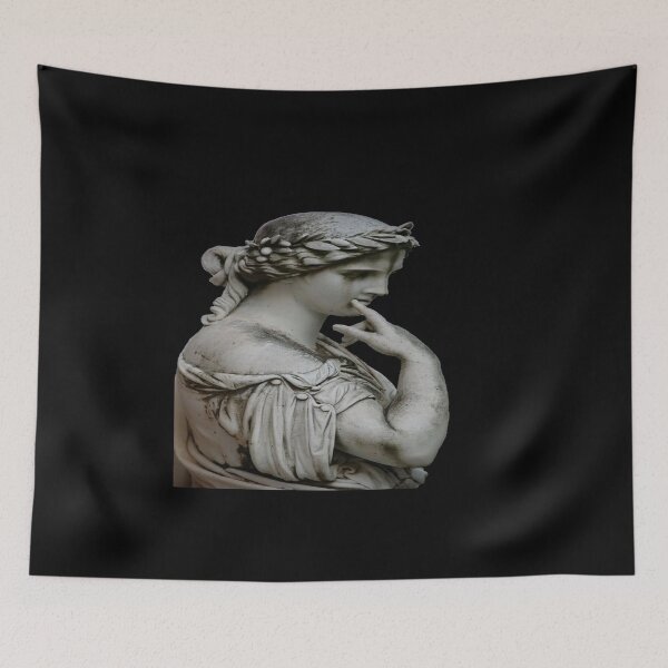 Item preview, bust statue thinker vaporwave designed and sold by Omeris.