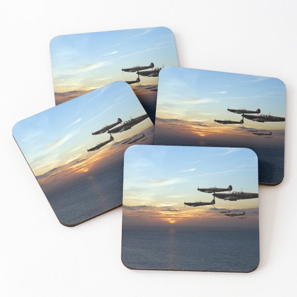 Item preview, Sunset sentinels: Spitfires over the English Channel designed and sold by Flight Artworks.