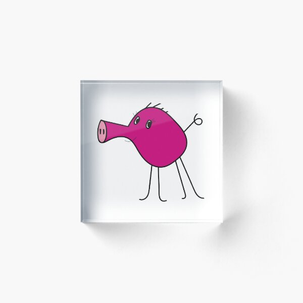 Piggiepink Acrylic Block