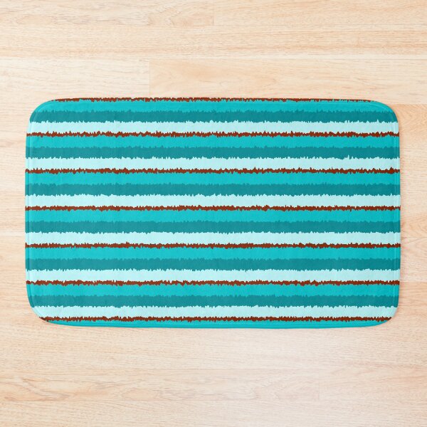 Item preview, Aqua and Red Wobbly Horizontal Lines designed and sold by MarkUK97.