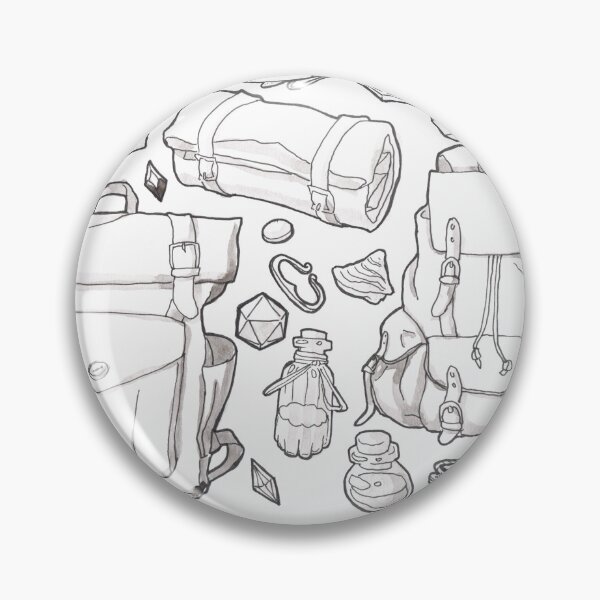 Item preview, Dungeons and Dragons, inventory flatlay II designed and sold by Hasel-Anne.