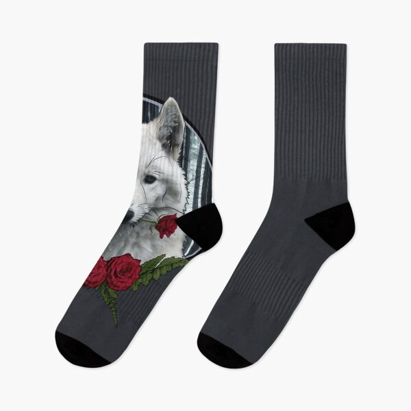Item preview, Wolf with Rose - Graphic Style designed and sold by Destroyed-Pixel.